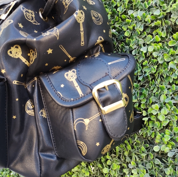 NEW gold and black Sailor Moon anime backpack bag - Picture 7 of 8